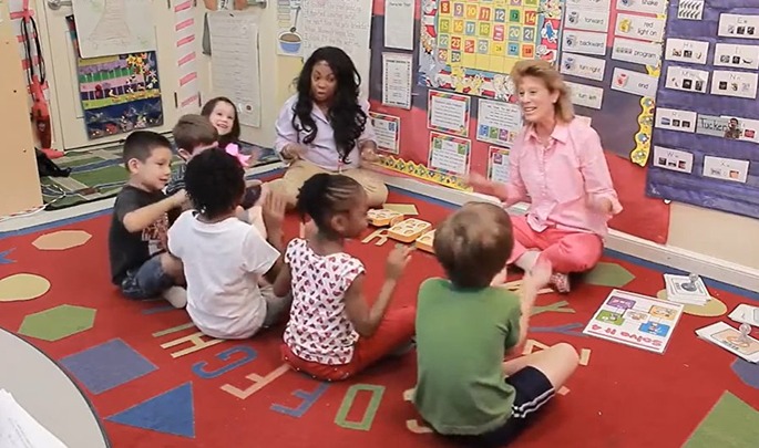 Young Kids with KIBO Video Image